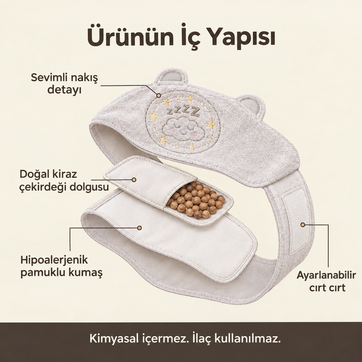 Rayley™ Yeni Nesil Sakinleştirici Bebek Bandı